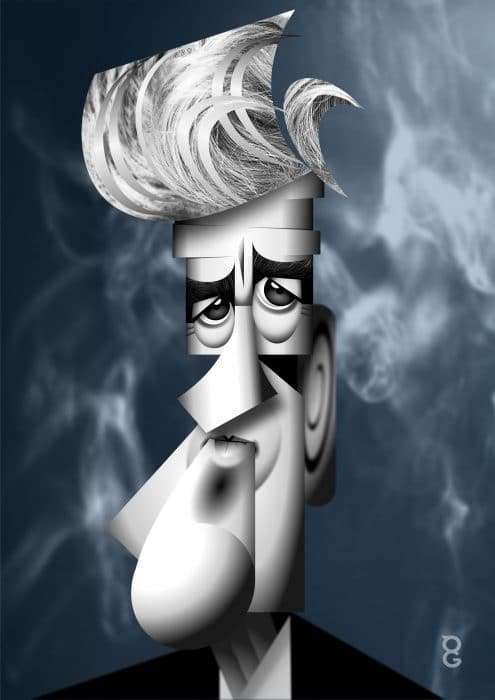 David Lynch caricature