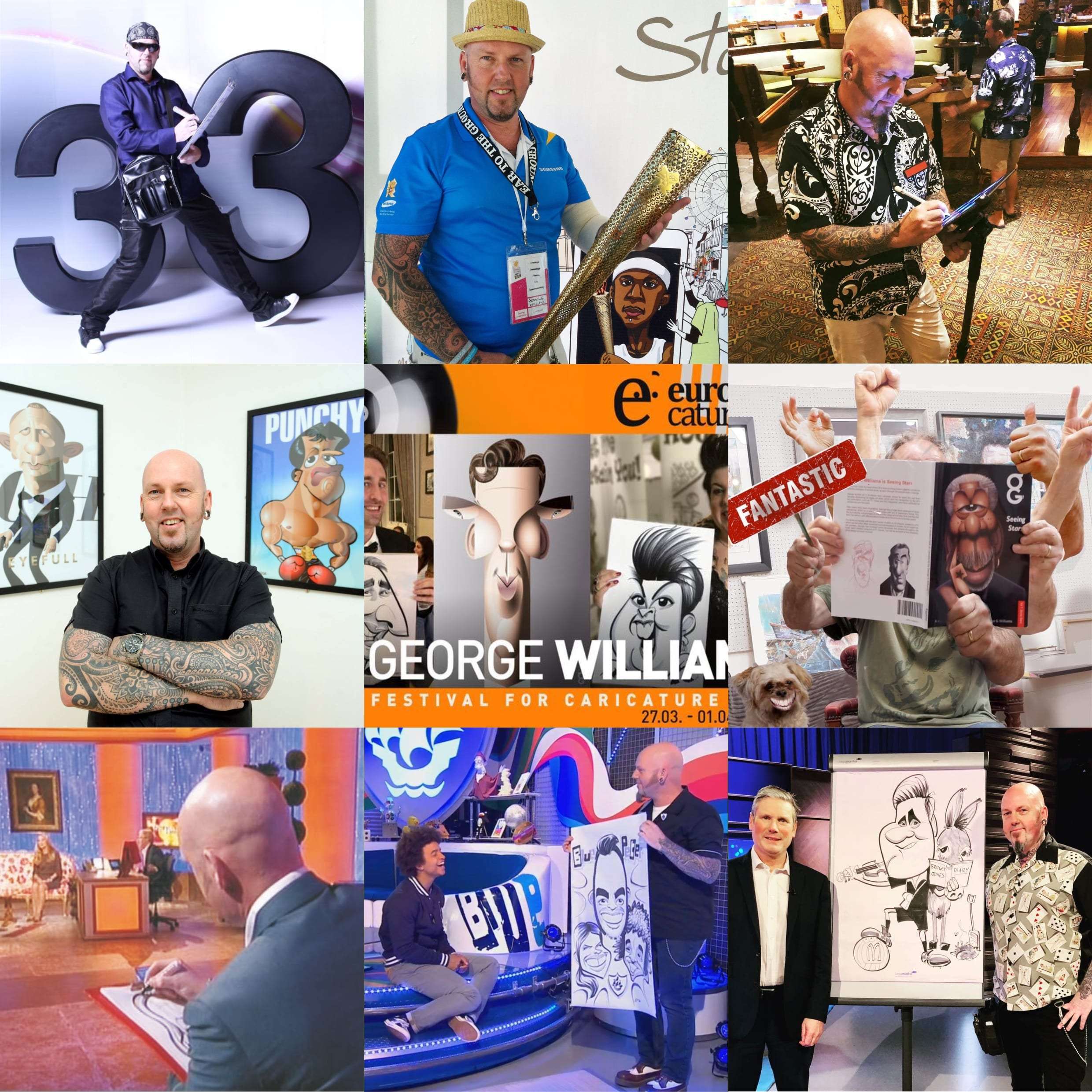 Proud caricaturist